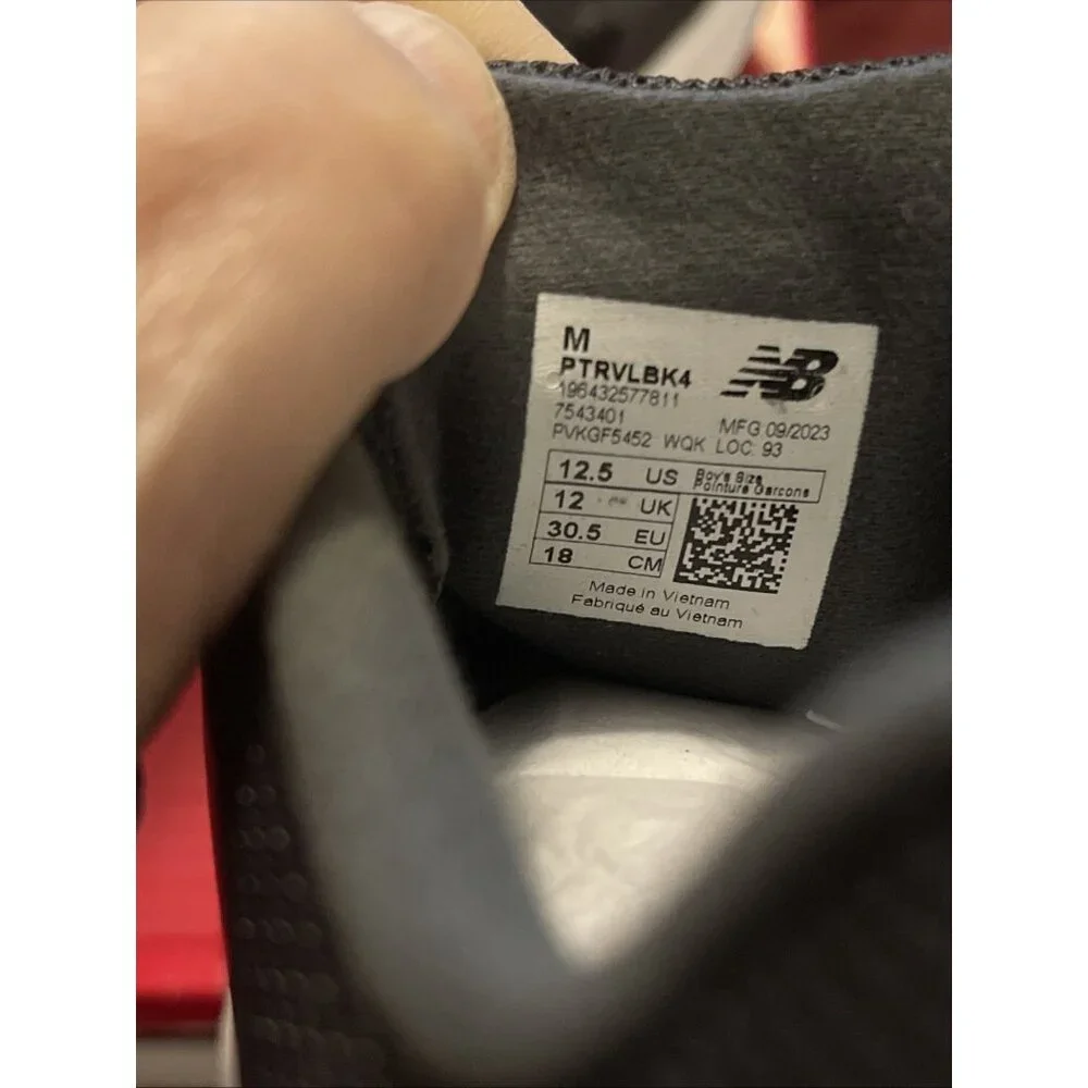 NWT Shoes New Balance Kids Dynasoft‎ Reveal v4 BOA® (Littles) Sz 12.5 M Black